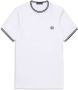 FRED PERRY Heren Polo's & T-shirts Twin Tipped T-shirt Wit - Thumbnail 3