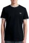 Fred Perry T-shirt met korte mouwen en contrastdetails Black Heren - Thumbnail 2