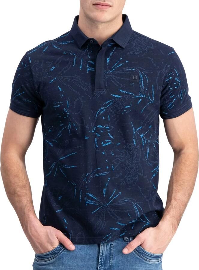 GABBIANO regular polo donkerblauw - Foto 3