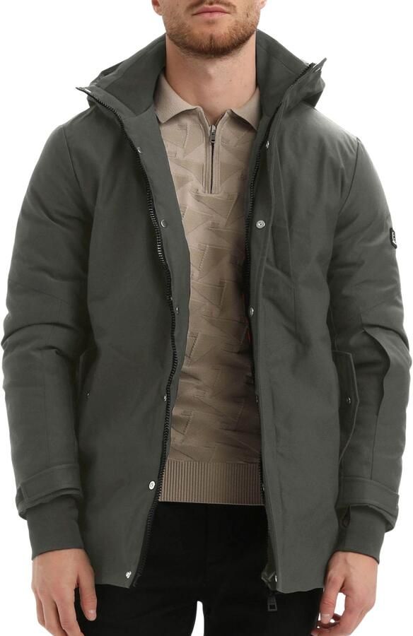 Gabbiano Long Canvas Parka Winterjas Heren