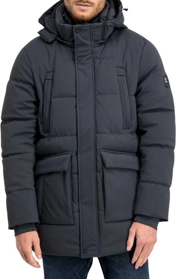 GABBIANO winterjas met imitatiebontkraag grijs - Foto 3