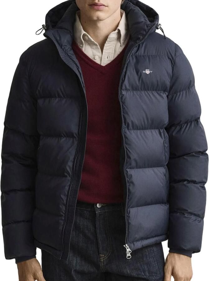 Gant Regular fit gewatteerd jack met tweewegritssluiting
