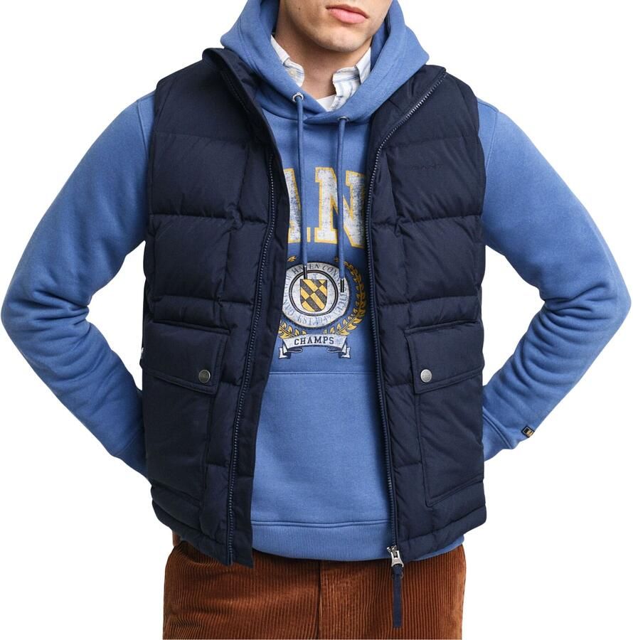 Gant Bodywarmer MID DOWN VEST met modieuze stiksels