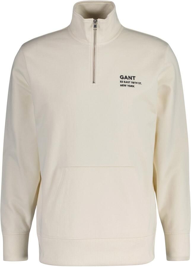 Gant Script Half Zip Sweater Heren