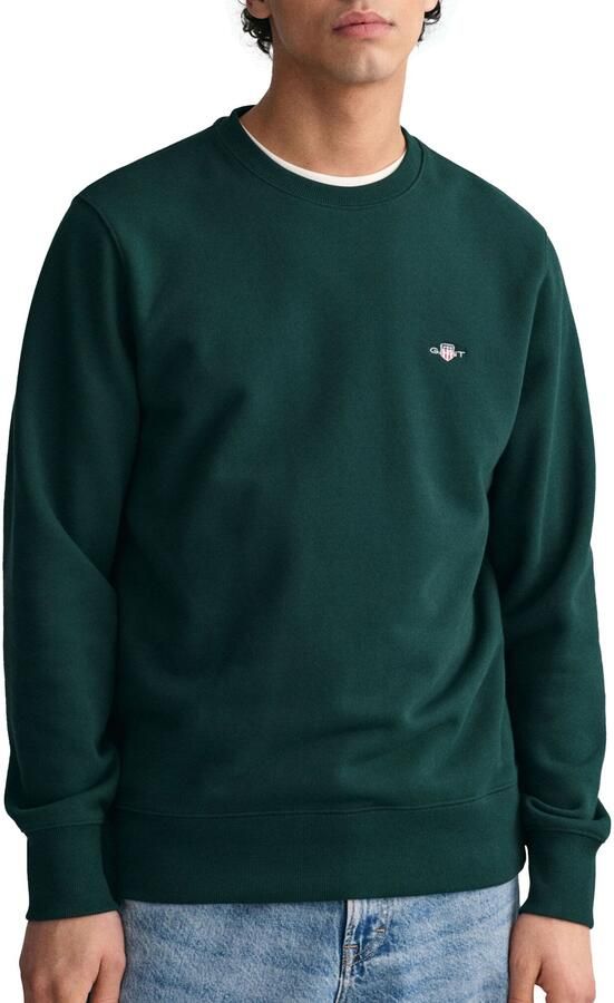 Gant Sweatshirt REG SHIELD C-NECK SWEAT met logoborduursel op borsthoogte - Foto 6