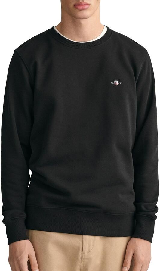 Gant Sweatshirt REG SHIELD C-NECK SWEAT met logoborduursel op borsthoogte