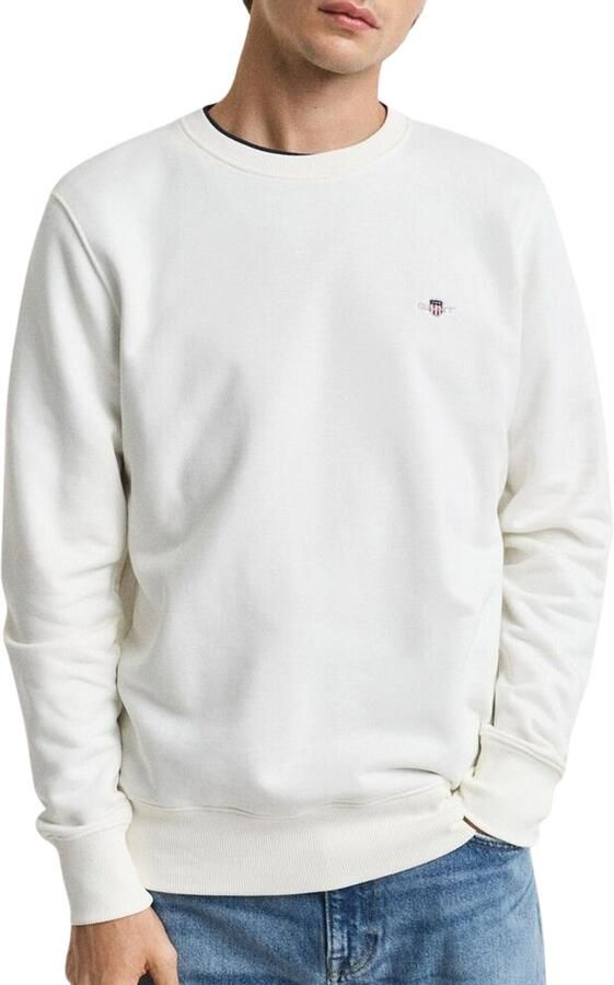 Gant Sweatshirt REG SHIELD C-NECK SWEAT met logoborduursel op borsthoogte