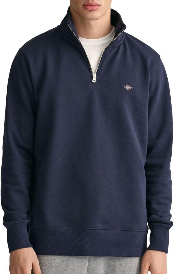 Gant Sweatshirt REG SHIELD HALF ZIP SWEAT met logoborduursel op borsthoogte - Foto 7