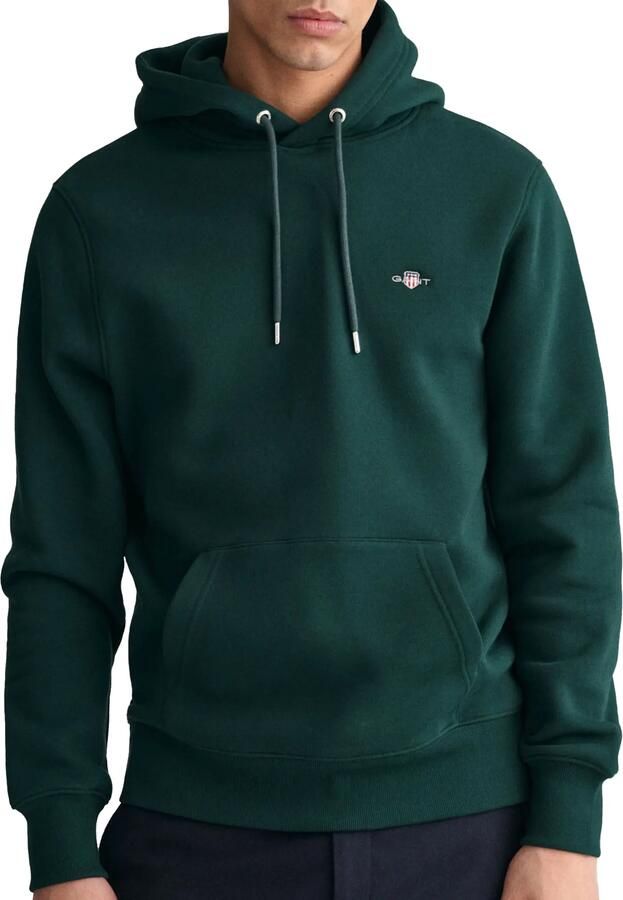 Gant Hoodie REG SHIELD HOODIE met logoborduursel op borsthoogte - Foto 9