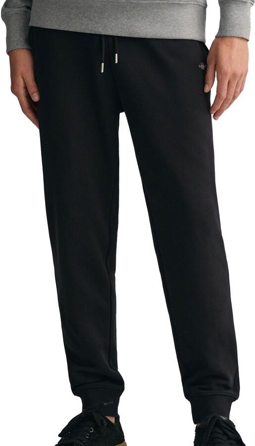 Gant Sweatbroek REG SHIELD SWEATPANTS met logo-borduurwerk onder de boord