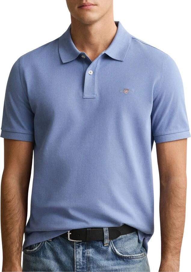 Gant T-shirt met labelprint en ronde hals - Foto 5