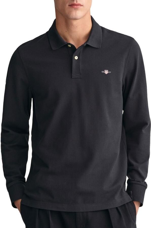Gant Polo Shirt Lange Mouw Regular Shield piqué poloshirt met lange mouwen - Foto 15
