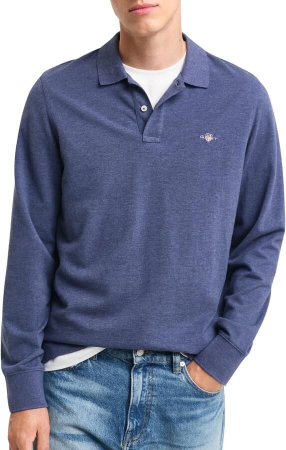 Gant Polo Shirt Lange Mouw Regular Shield Poloshirt met lange mouwen - Foto 2