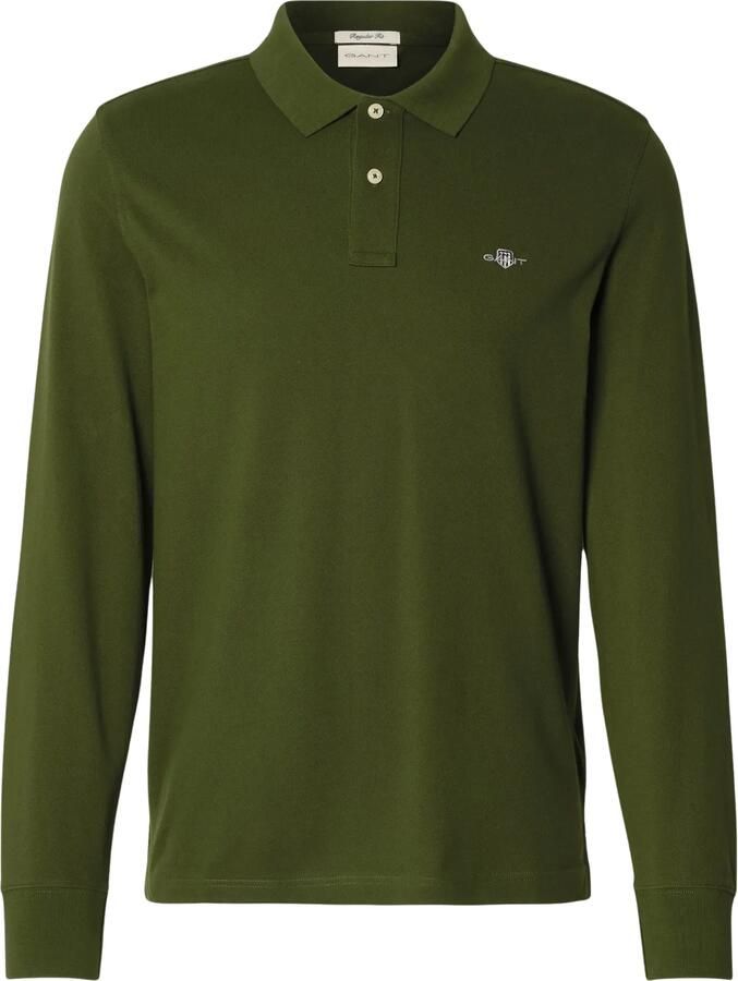Gant Shield Piqué Rugger Longsleeve Polo Heren