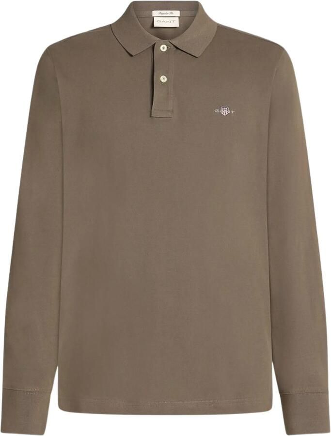 Gant Shield Piqué Rugger Longsleeve Polo Heren