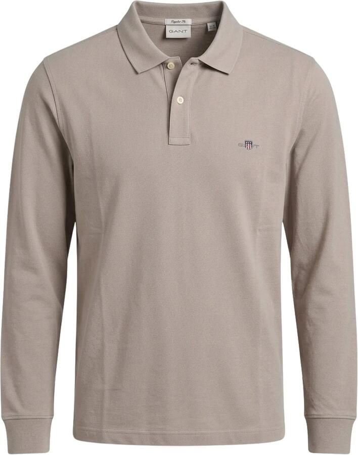 Gant Shield Piqué Rugger Longsleeve Polo Heren