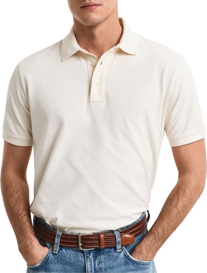 Gant Slim fit poloshirt met labelstitching