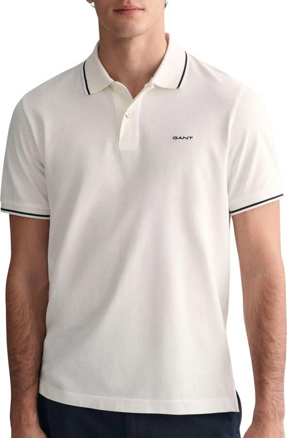 Gant Poloshirt met labelstitching model 'TIPPING' - Foto 4