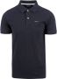 Gant korte mouw polo wijde fit donkerblauw effen katoen - Thumbnail 1