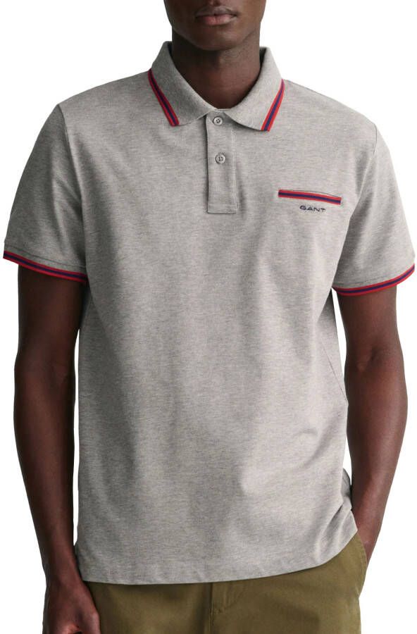 Gant Poloshirt met zijsplitten model 'Pique'