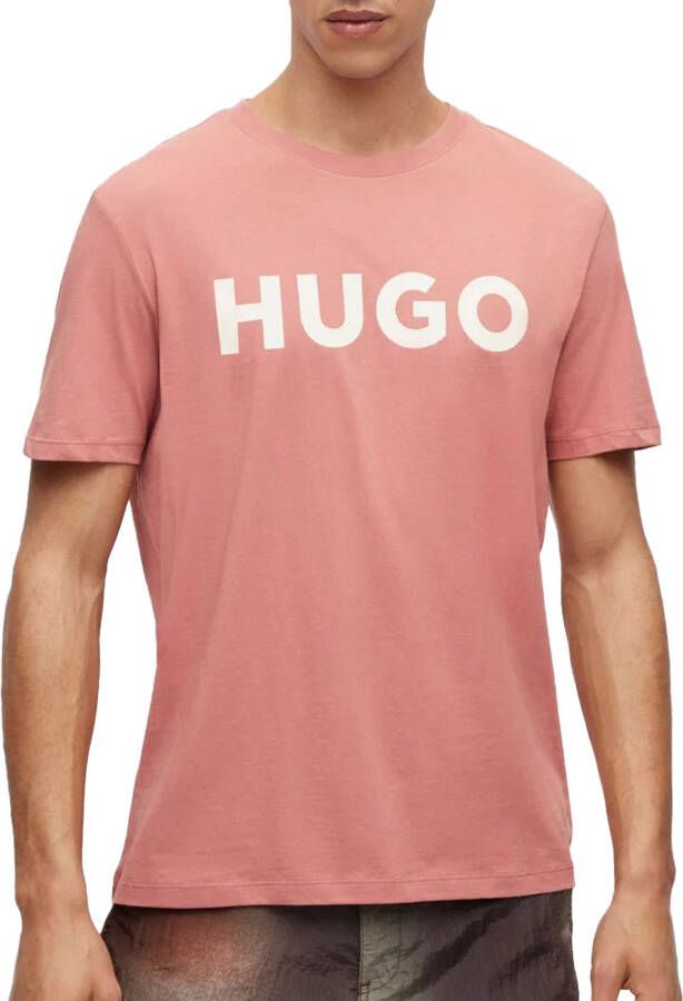 HUGO T-shirt met labelprint model 'DULIVIO'
