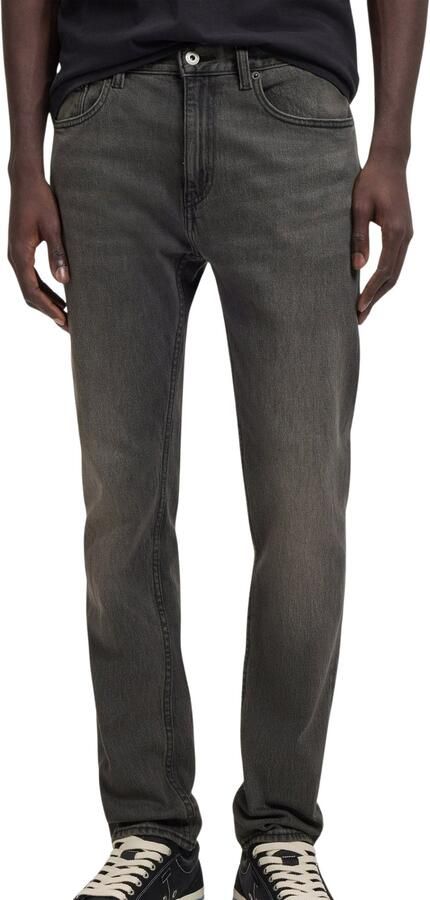 HUGO Blue Slim fit jeans Ash met stone-washed-finish