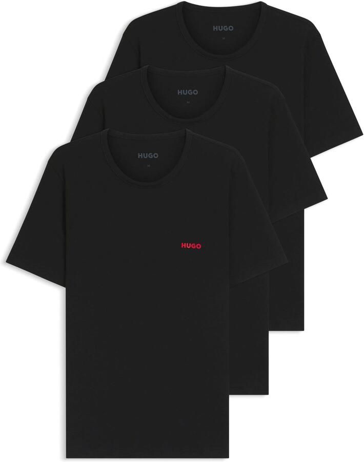 Boss Pyjama's nachthemden Set van 3 lounge-T-shirts