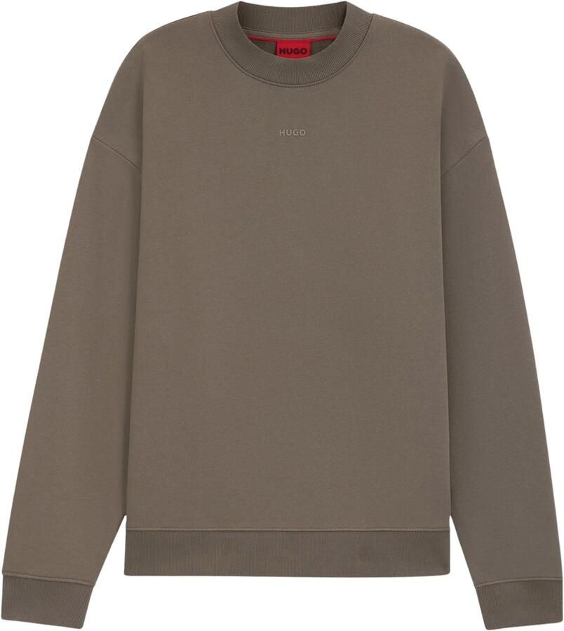 HUGO relaxed fit sweater bruin