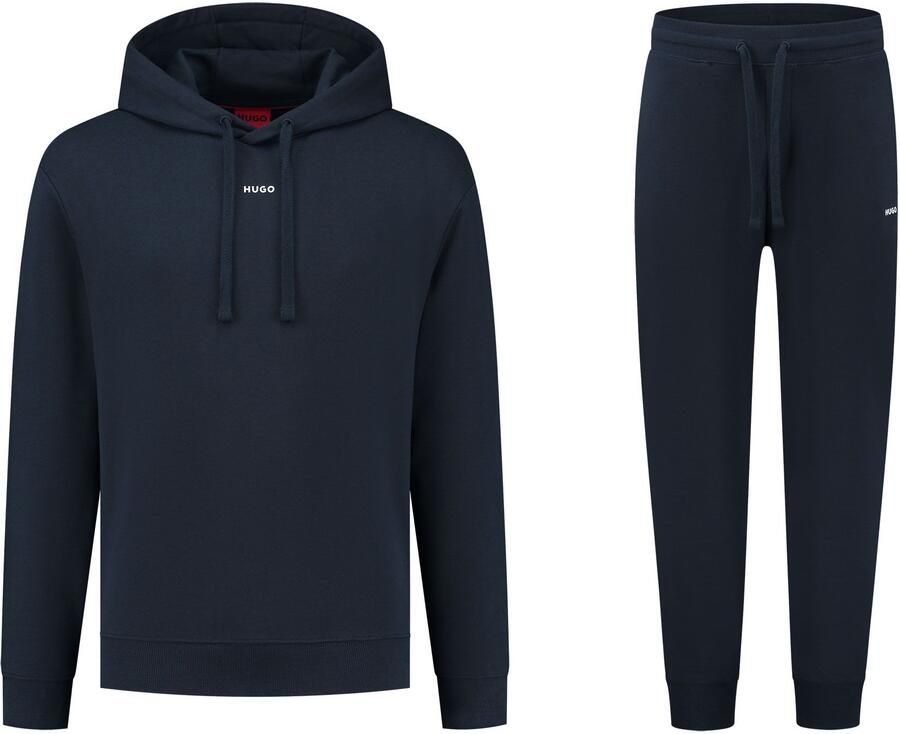 Hugo Boss Blauwe Katoenen Turtleneck Tracksuit met Ritssluiting Blue Heren