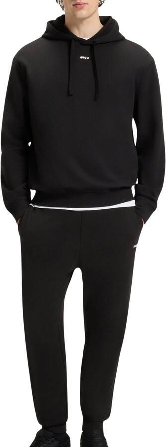 Hugo Boss Zwarte tracksuit met capuchon en relaxte pasvorm Zwart Heren