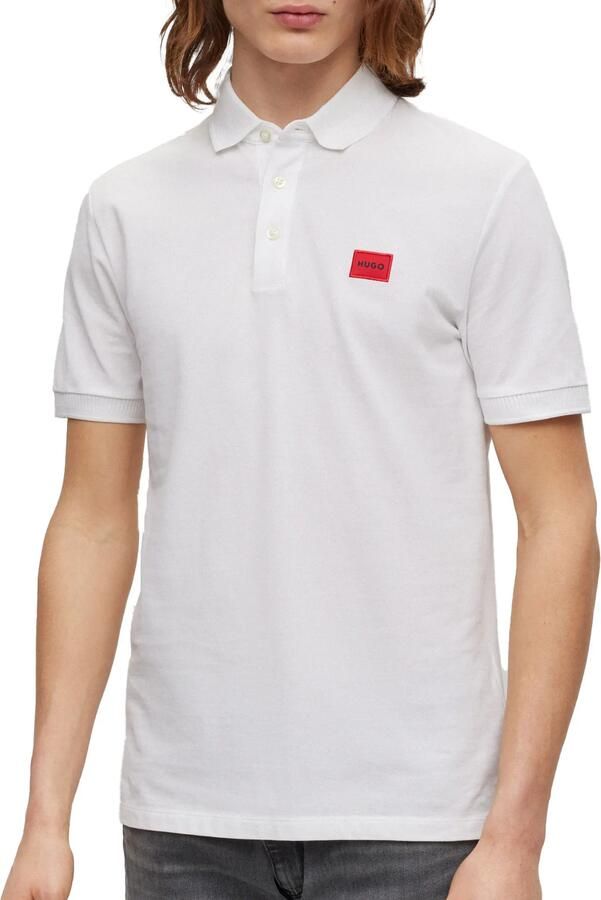 HUGO Poloshirt met labelpatch model 'Dereso'