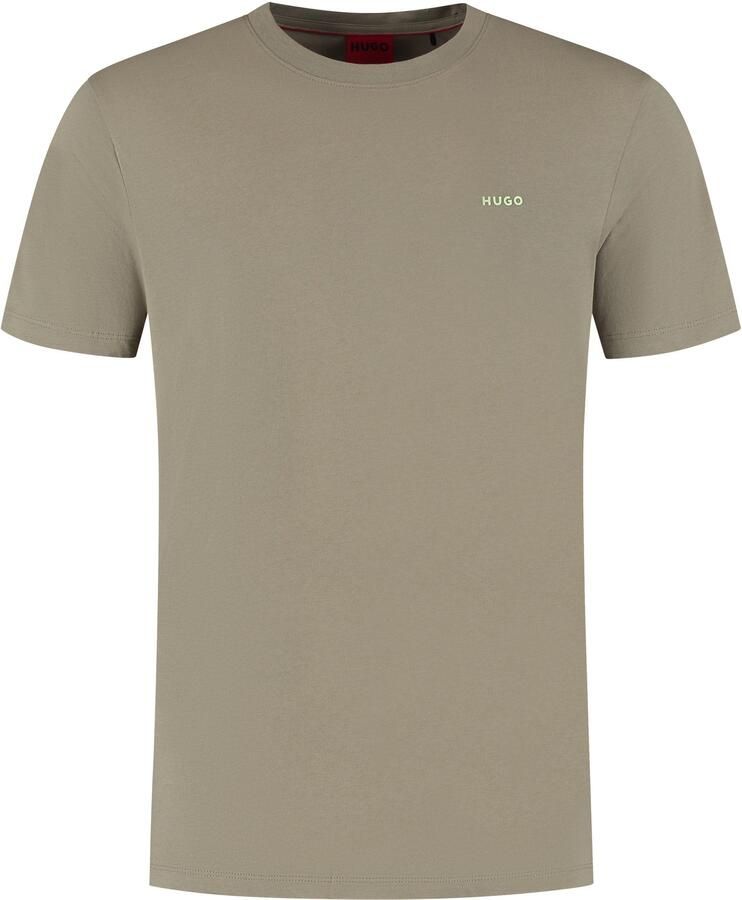 HUGO T-shirt met labelprint model 'Dero'