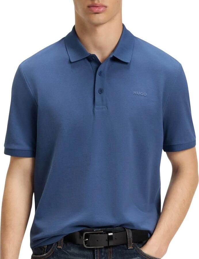 HUGO regular polo DONOS donkerblauw - Foto 2