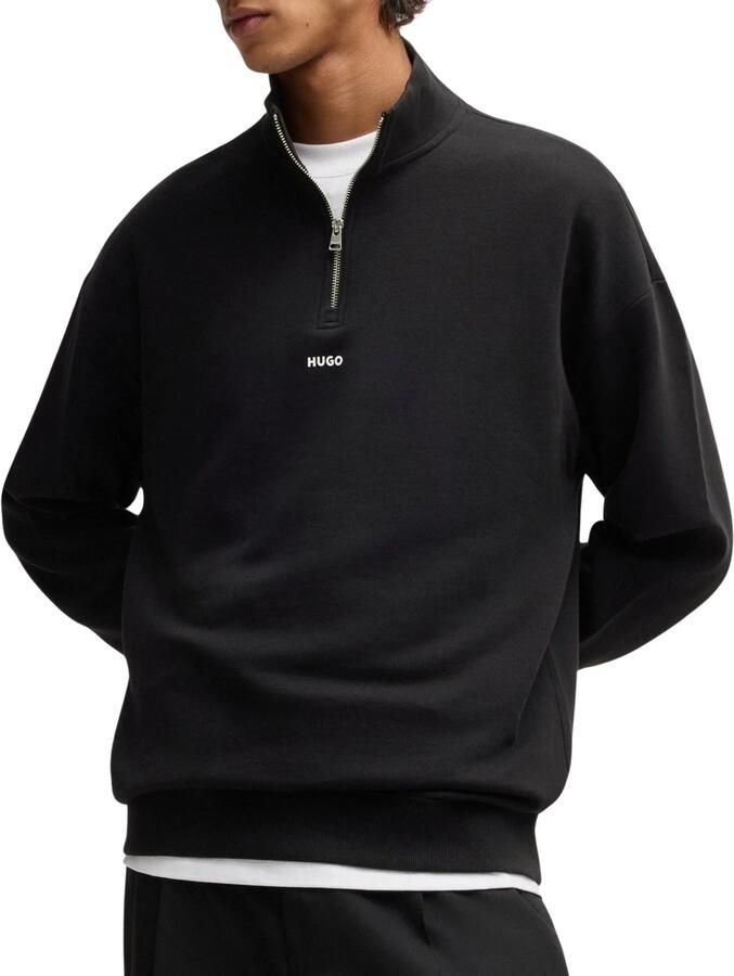 HUGO Sweatshirt met schipperskraag model 'Durty'