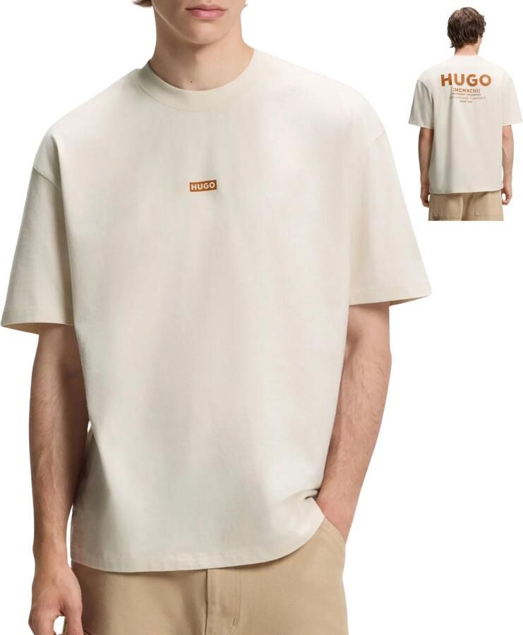 HUGO Blue relaxed fit T-shirts van puur katoen