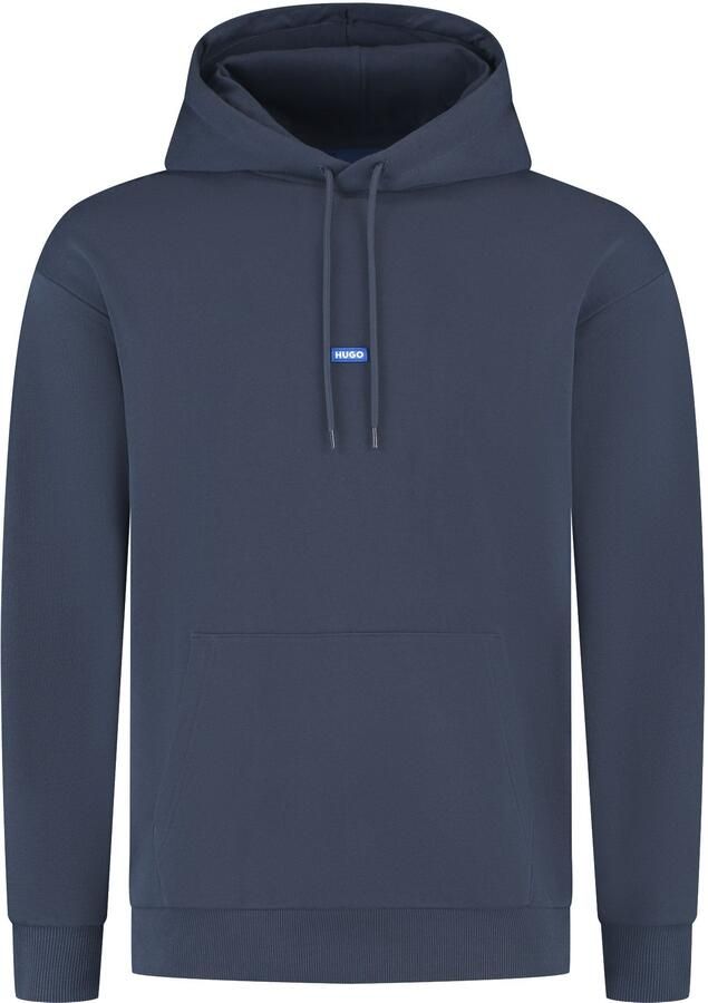 HUGO Blue Hoodie Nalonso met kangoeroezak