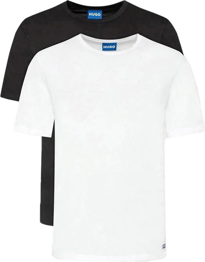 Hugo Blue Regular fit T-shirt in een set van 2 stuks model 'BLUE2_NAOLO' - Foto 2