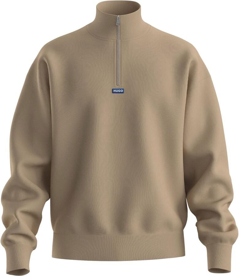 Hugo Blue Sweatshirt met opstaande kraag model 'Neeler'