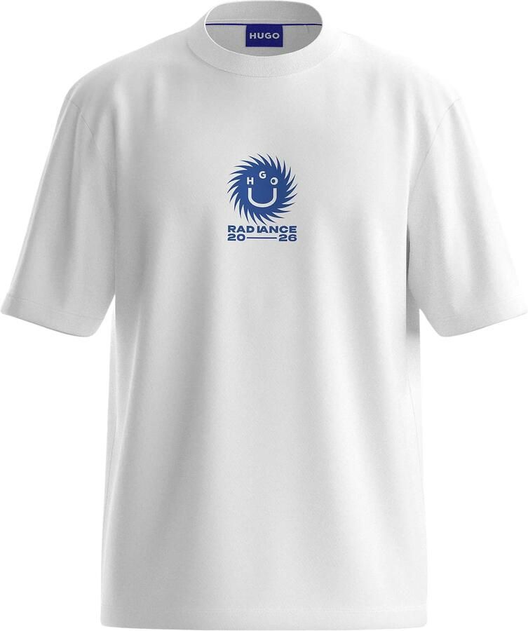 HUGO Blue regular fit t-shirt van puur katoen model 'Nunarix'