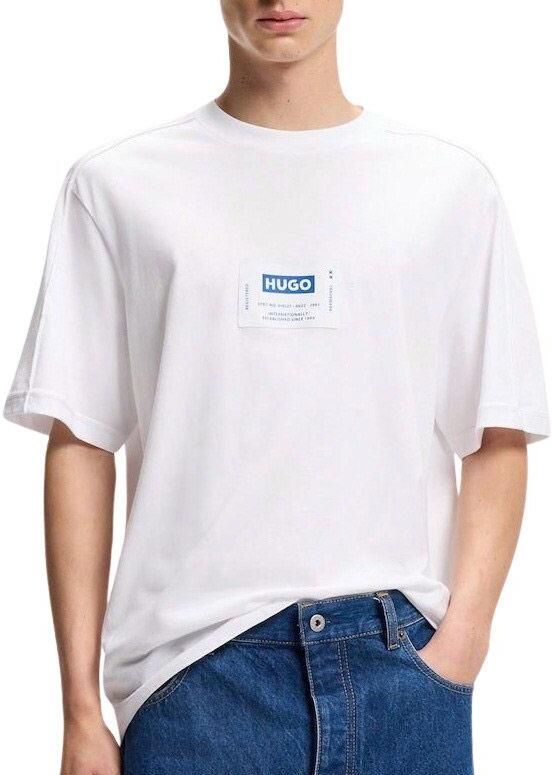 HUGO Blue regular fit T-shirt van puur katoen model 'NURAZTI' - Foto 3