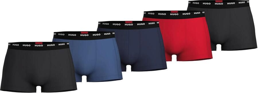 HUGO Boxershort van katoenmix met logostitching in een set van 5 stuks - Foto 2