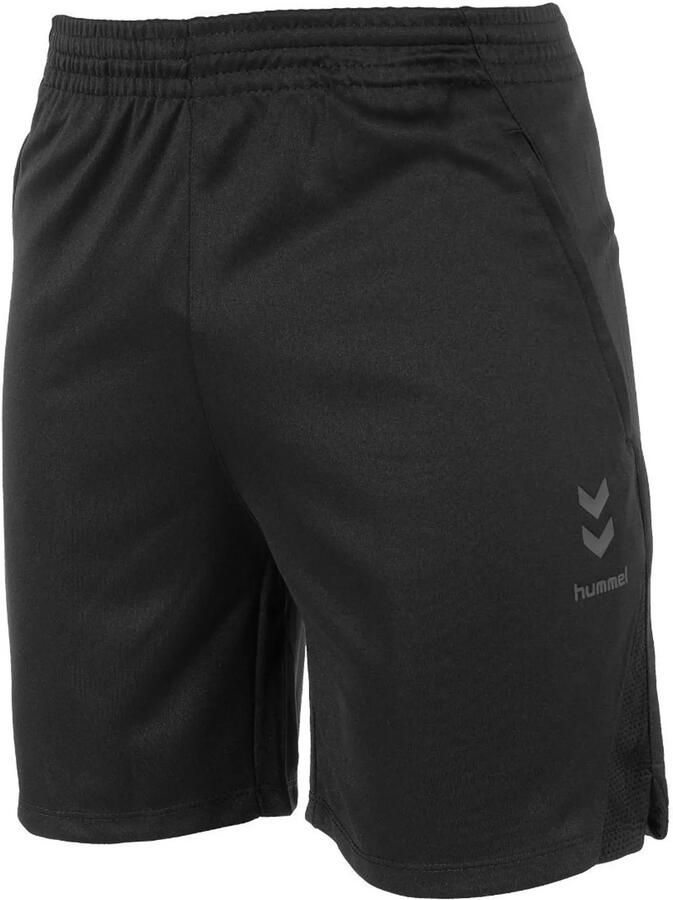 Hummel Junior voetbalshort zwart Sportbroek Jongens Meisjes Polyester Logo 140