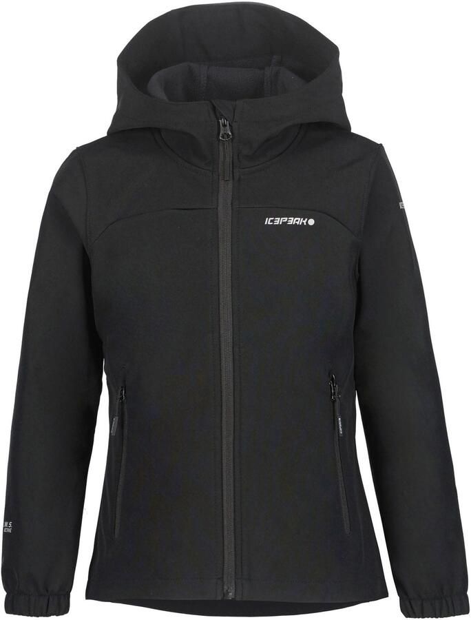 Icepeak Softshell-jack KULM JR met modieuze logo-opschriften (1 stuk)