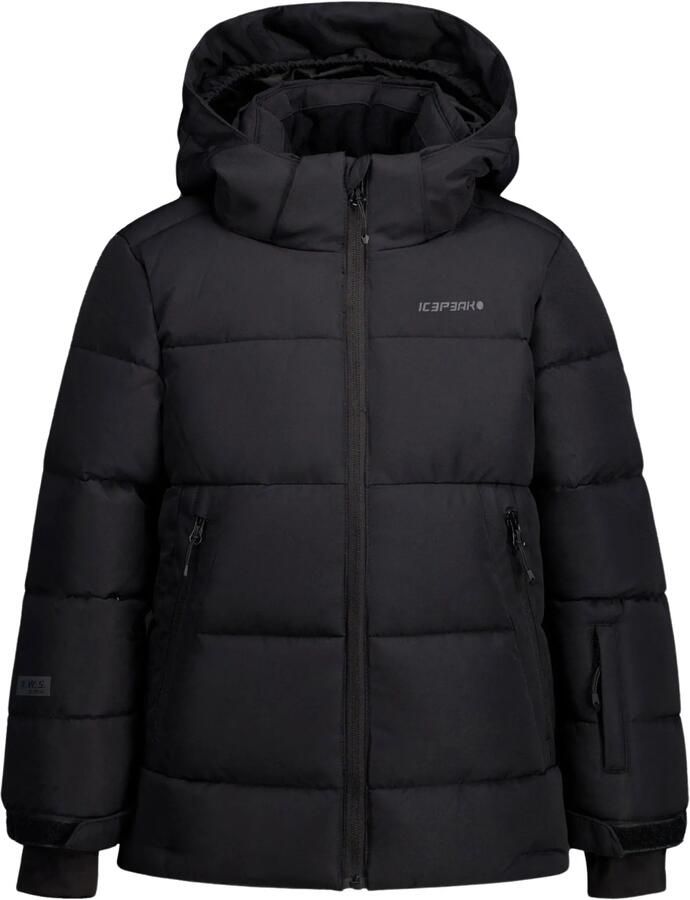 Icepeak Louin ski-jas zwart Skijack Jongens Polyester Capuchon Effen