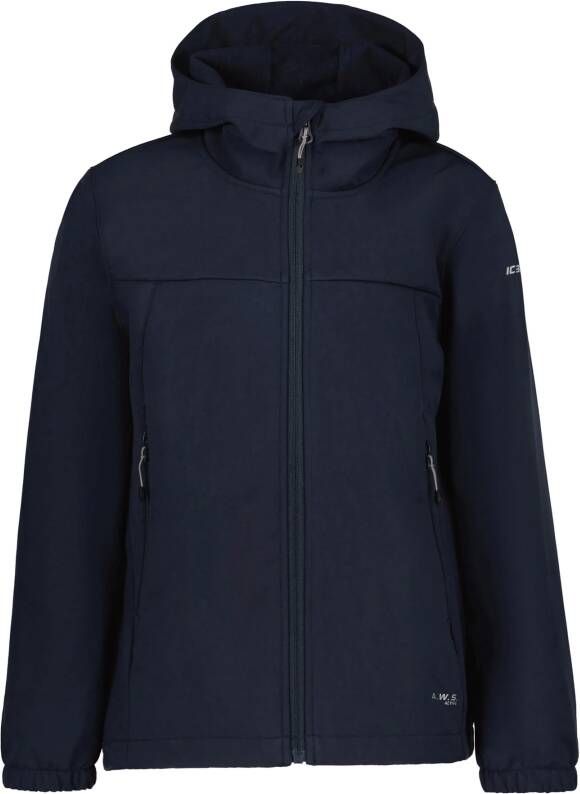 Icepeak softshell jas Konan jr donkerblauw Jongens Polyester Capuchon Meerkleurig 176