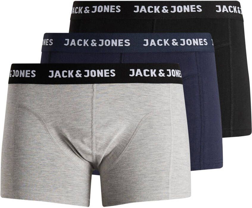 Jack & jones Boxershort met stretch in een set van 3 stuks model 'Anthony'