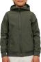 Jack & jones JUNIOR softshell jas JJEBASIC SOFTSHELL donkergroen Effen 176 - Thumbnail 2