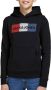 Jack & jones JUNIOR hoodie JJECORP met logo zwart Sweater Logo 140 - Thumbnail 3