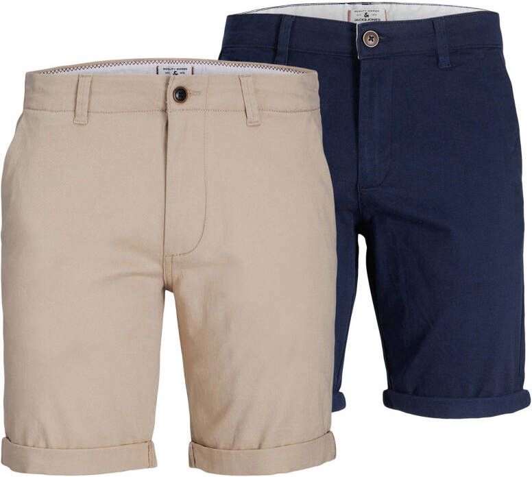 JACK & JONES PANTS STUDIO regular fit shorts JPSTDAVE Navy Blazer set van 2