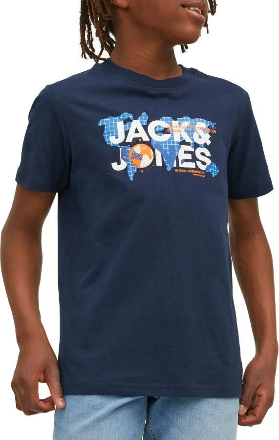 Jack & Jones Junior Shirt met ronde hals JCODUST SS TEE CREW NECK SN JNR